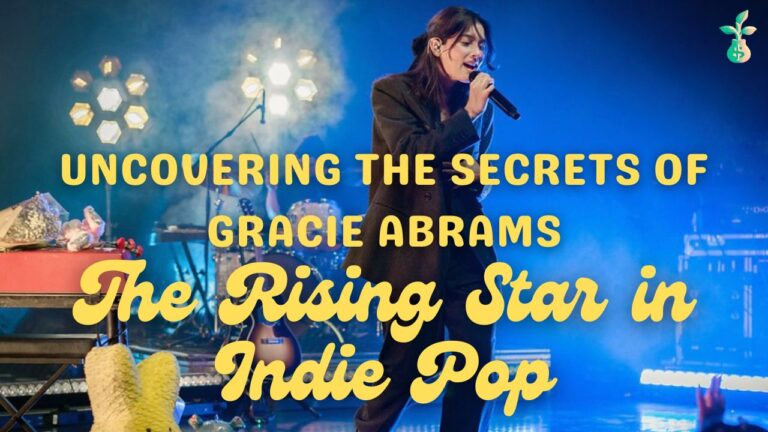 Gracie Abrams indie pop star performing live on stage